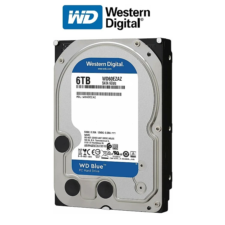 Ổ cứng gắn trong HDD Western Digital BLUE 6TB - Hàng nhập khẩu